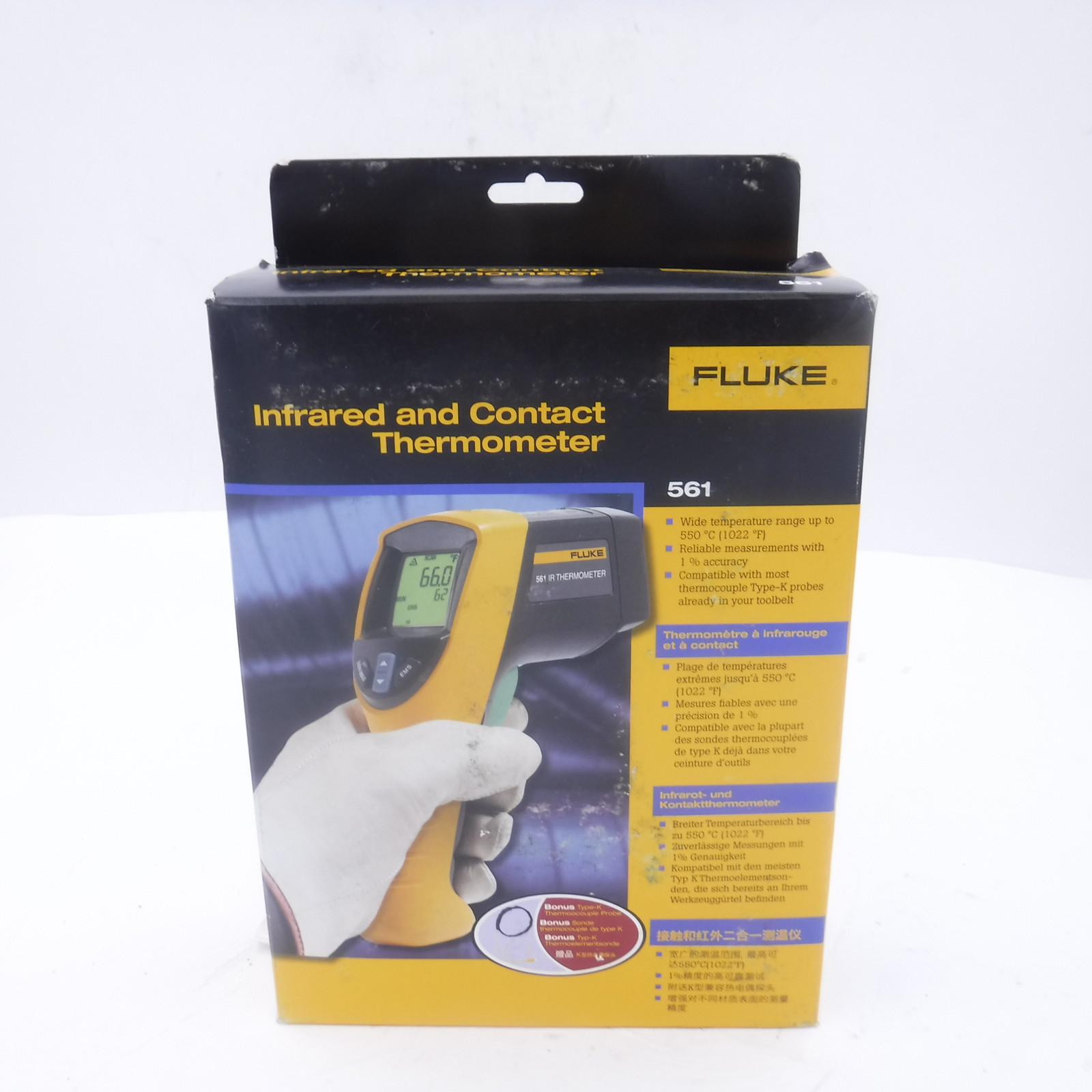 Fluke 561 HVAC Infrared & Contact Thermometer 40°F to 1022°F