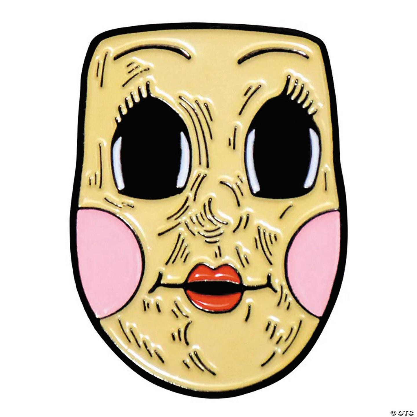 TRICK OR TREAT THE STRANGERS DOLLFACE ENAMEL PIN NEW MABXRL104