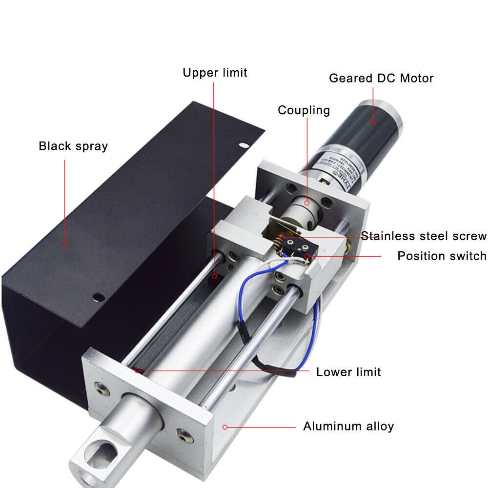 100mm DC24V CNC Cutting Torch Holder Plasma Flame Cutting Machine Z-axis Lifter