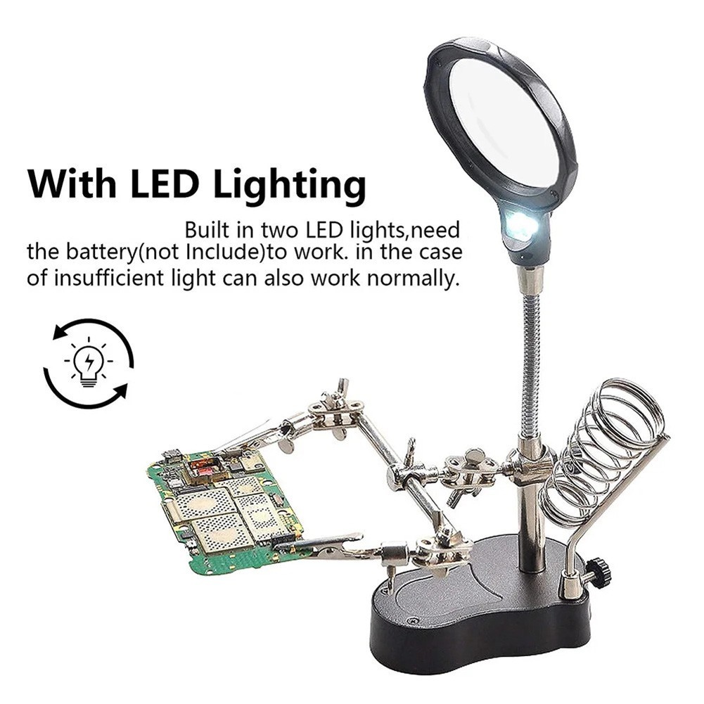 Adjustable Helping Hands Tool for Soldering and Model Building Projects