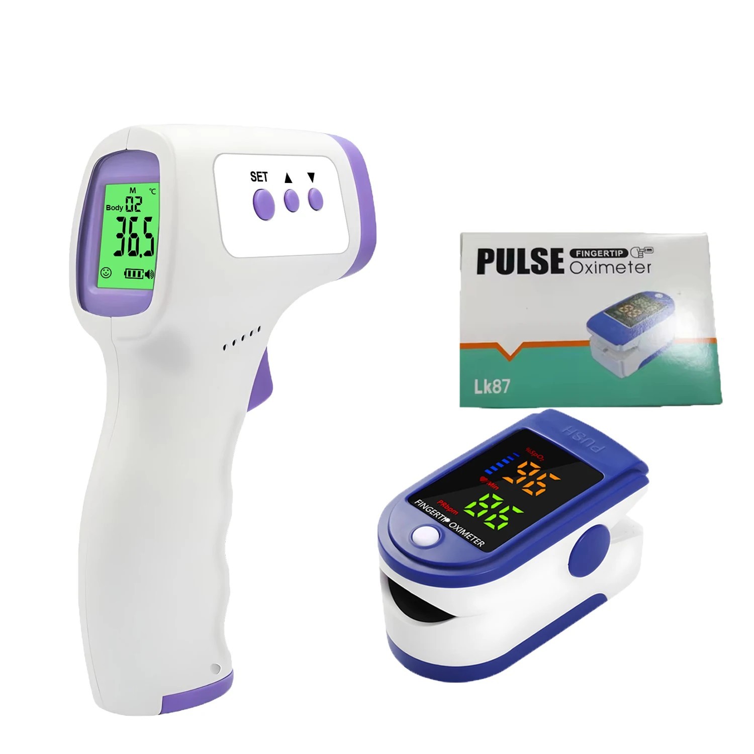 Finger Pulse Oximeter Heart Rate Blood Oxygen Saturation Monitor SpO2 PR Measure