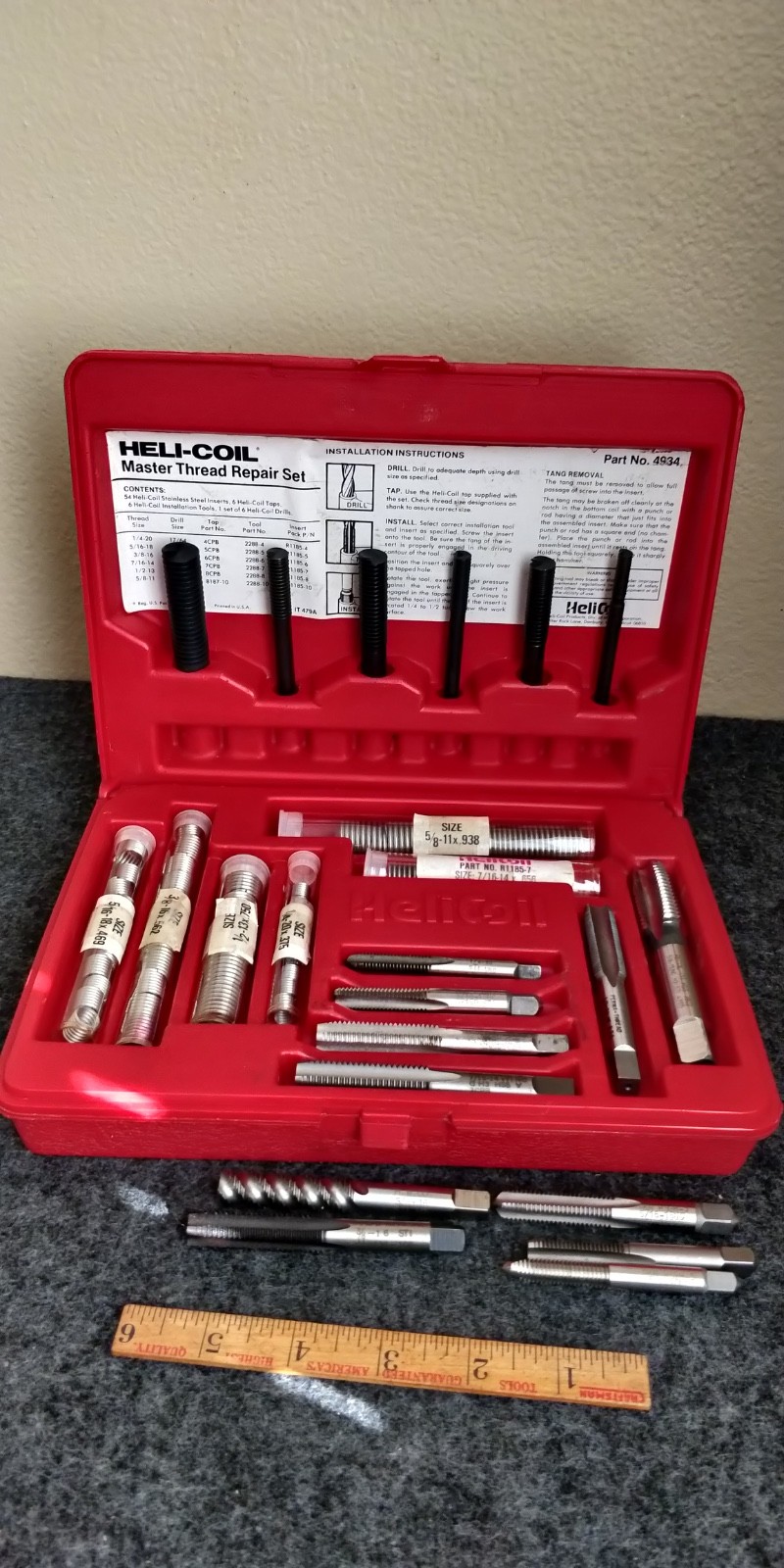 Helicoil No. 4934 Master Thread Repair Set