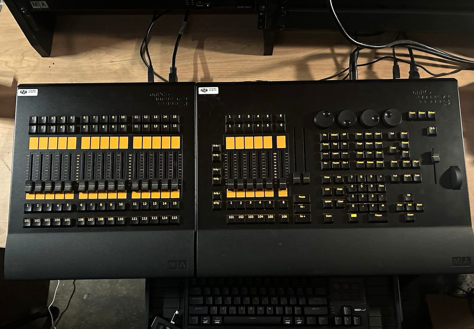 GrandMA2 onPC Command Wing and Fader Wing + Dust Covers