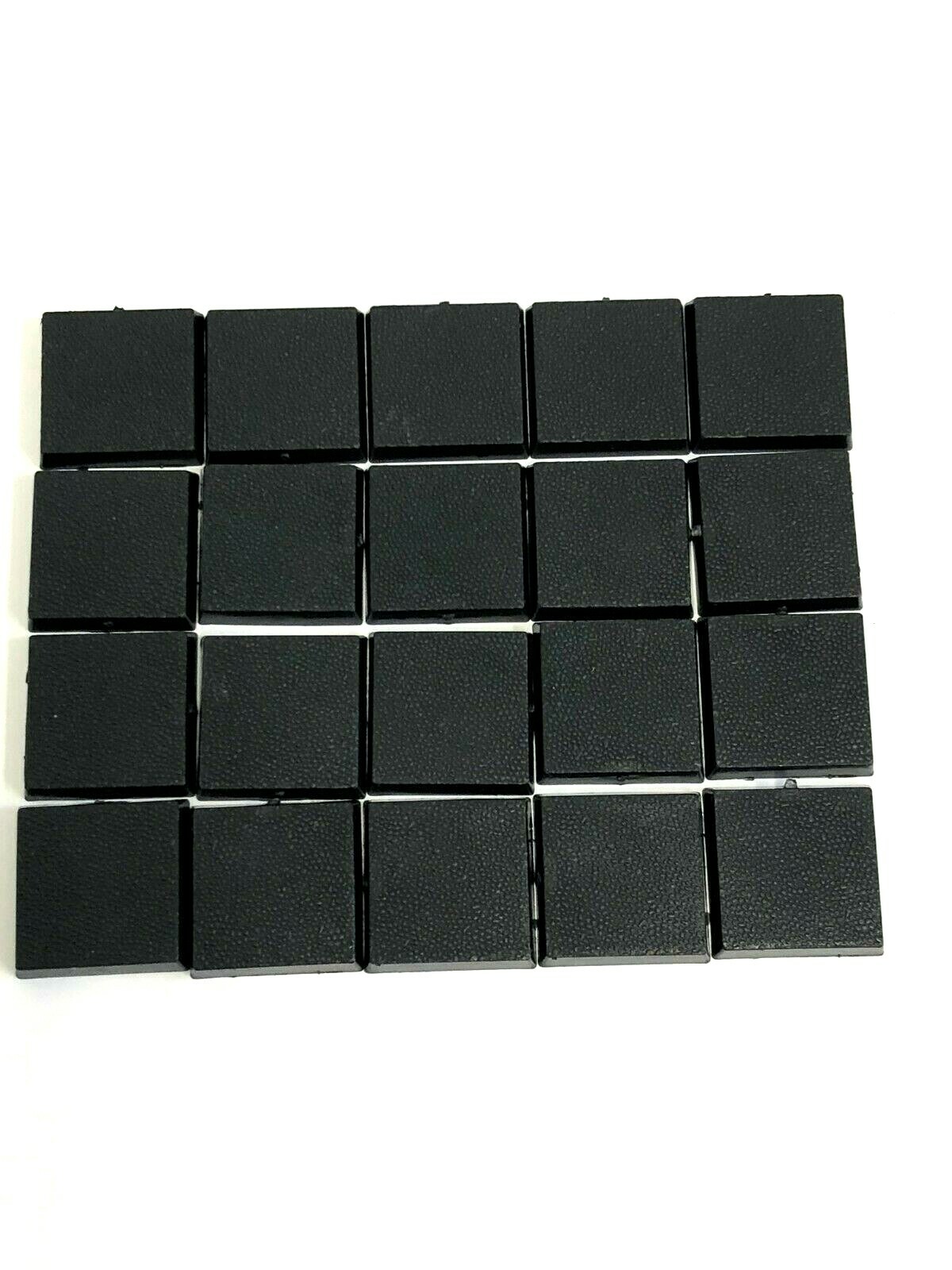 Lot of 20 Warhammer Fantasy 20mm Square Bases Empire Skink Dwarf Skaven