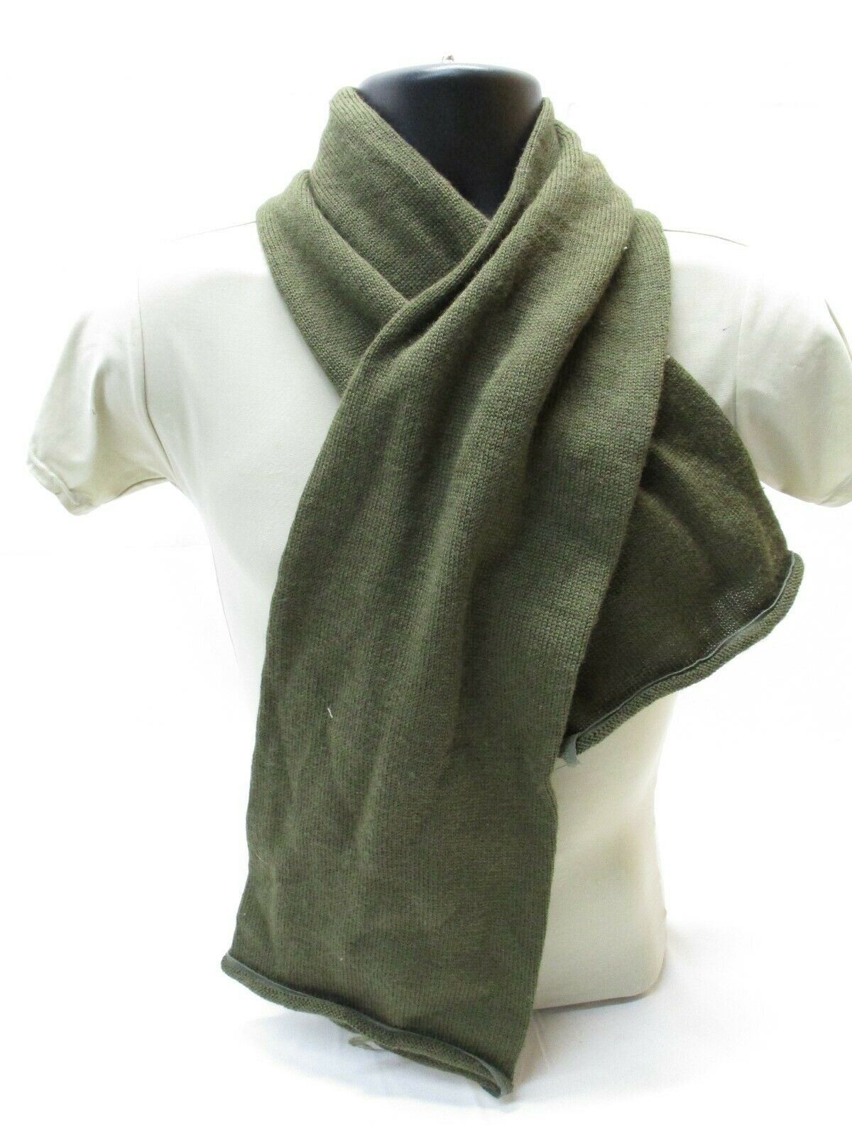 USGI MILITARY OD GREEN WOOL SCARF GUN SOCK TUBE NECK WARMER 8440-00-823-7520