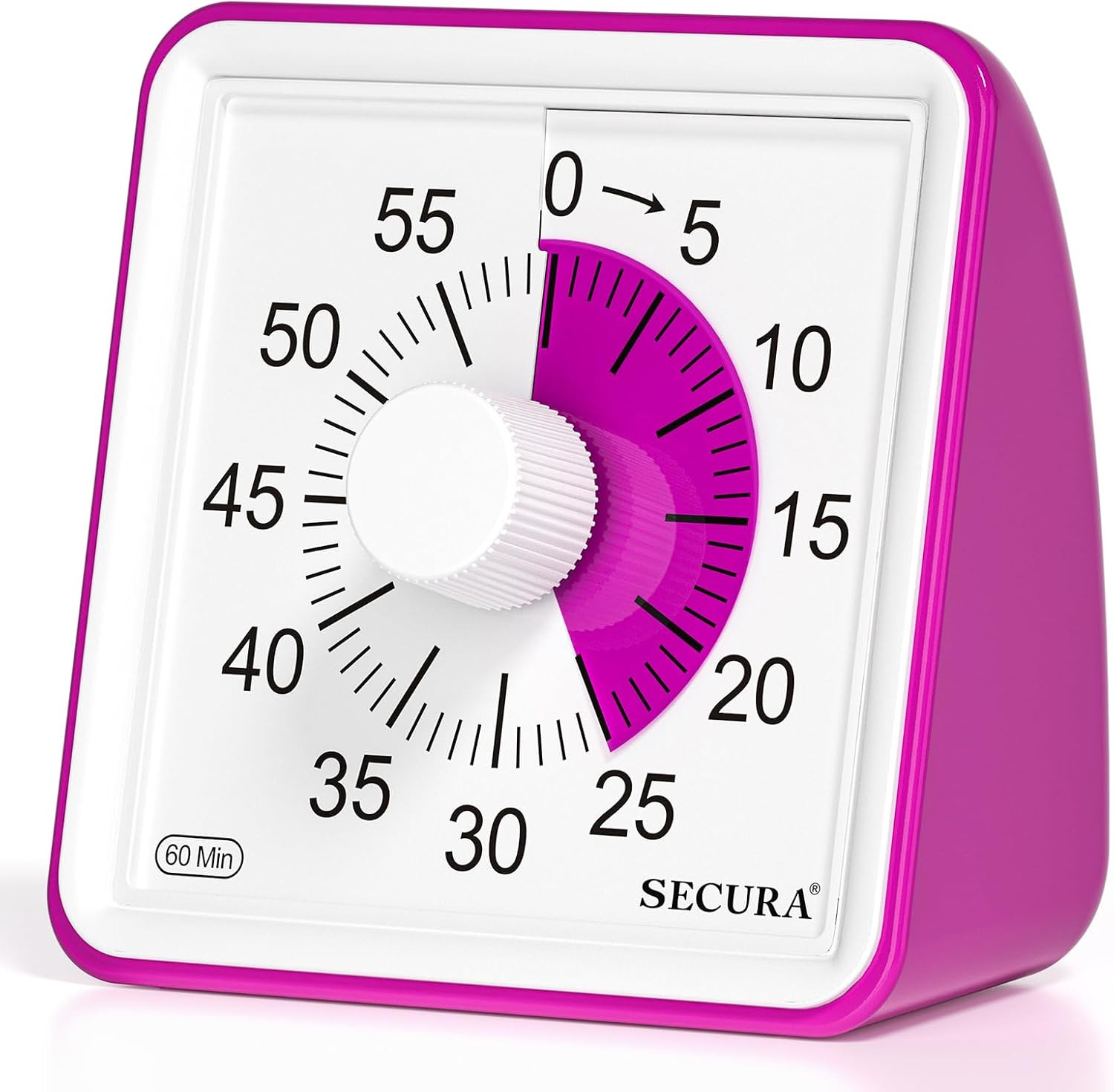 Visual Timer for Kids, 60 Minute Classroom Countdown Timer for Study | Non-Ticki