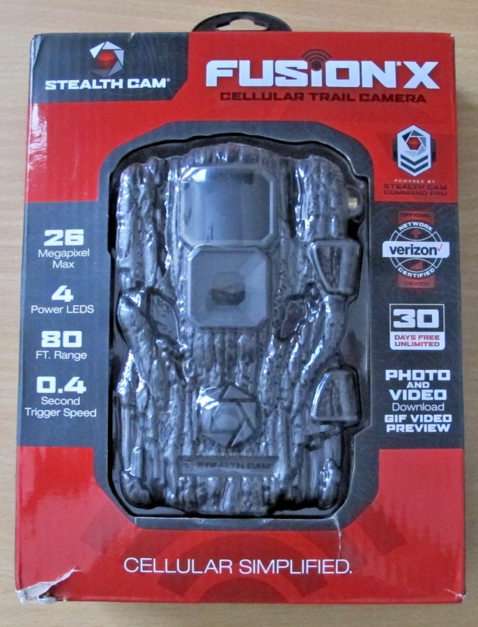 Stealth Cam Fusion X Verizon 26 MP Photo & 1080P at 30FPS Video 0.4 Trigger Open