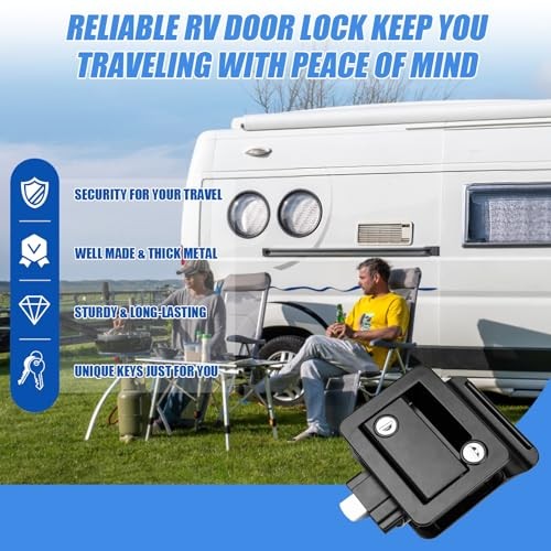 RV Entry Door Lock Replacement Latch Handle Paddle Heavy Duty