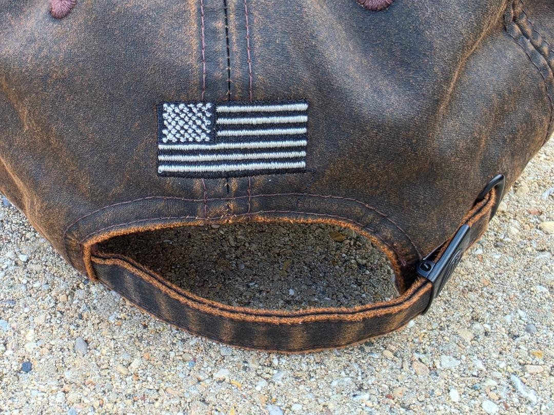 SIG SAUER BROWN OIL CLOTH Cap Hat Preowned Like New