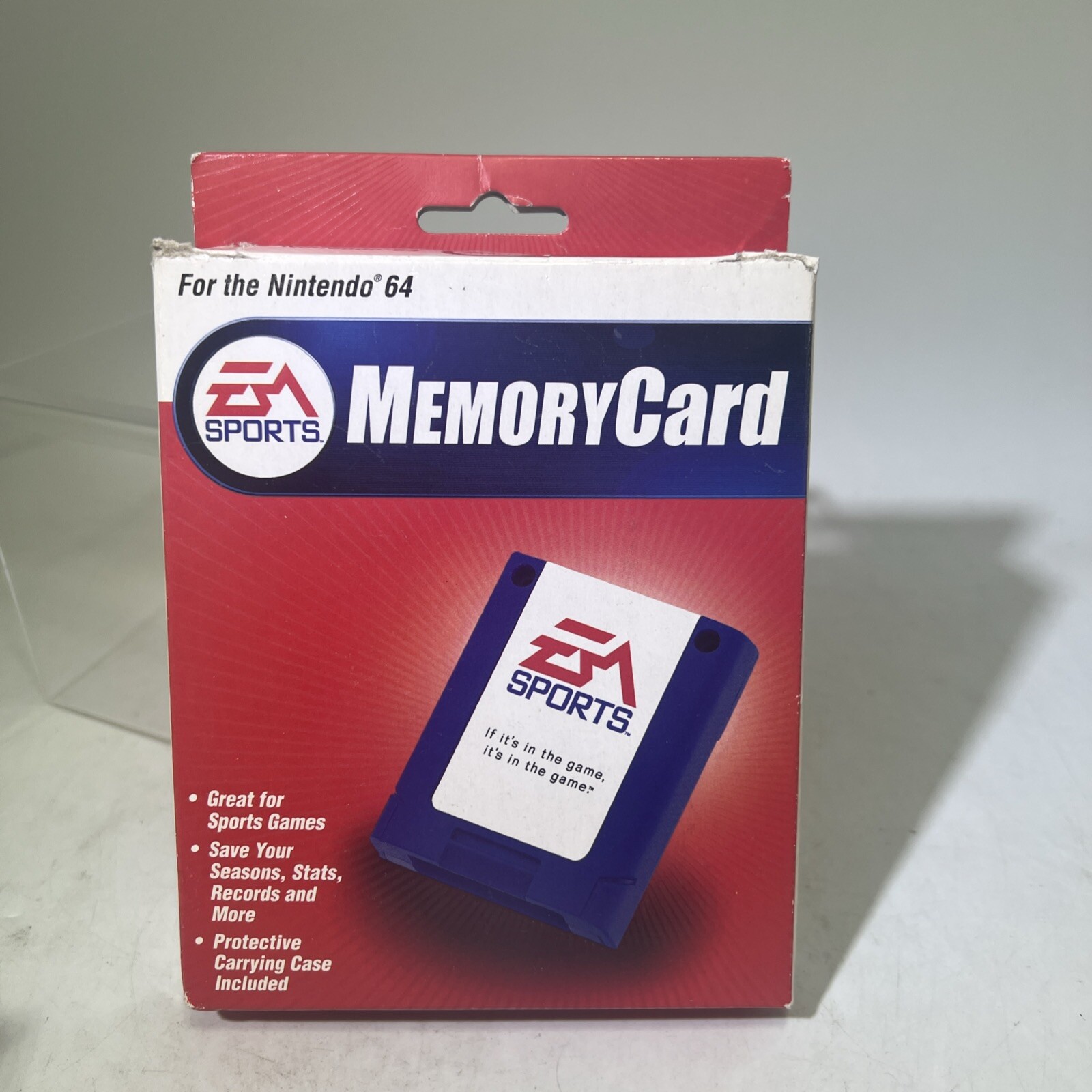 EA Sports Memory Card, N64 (Nintendo) Box, Complete Opened, Box Damage Works