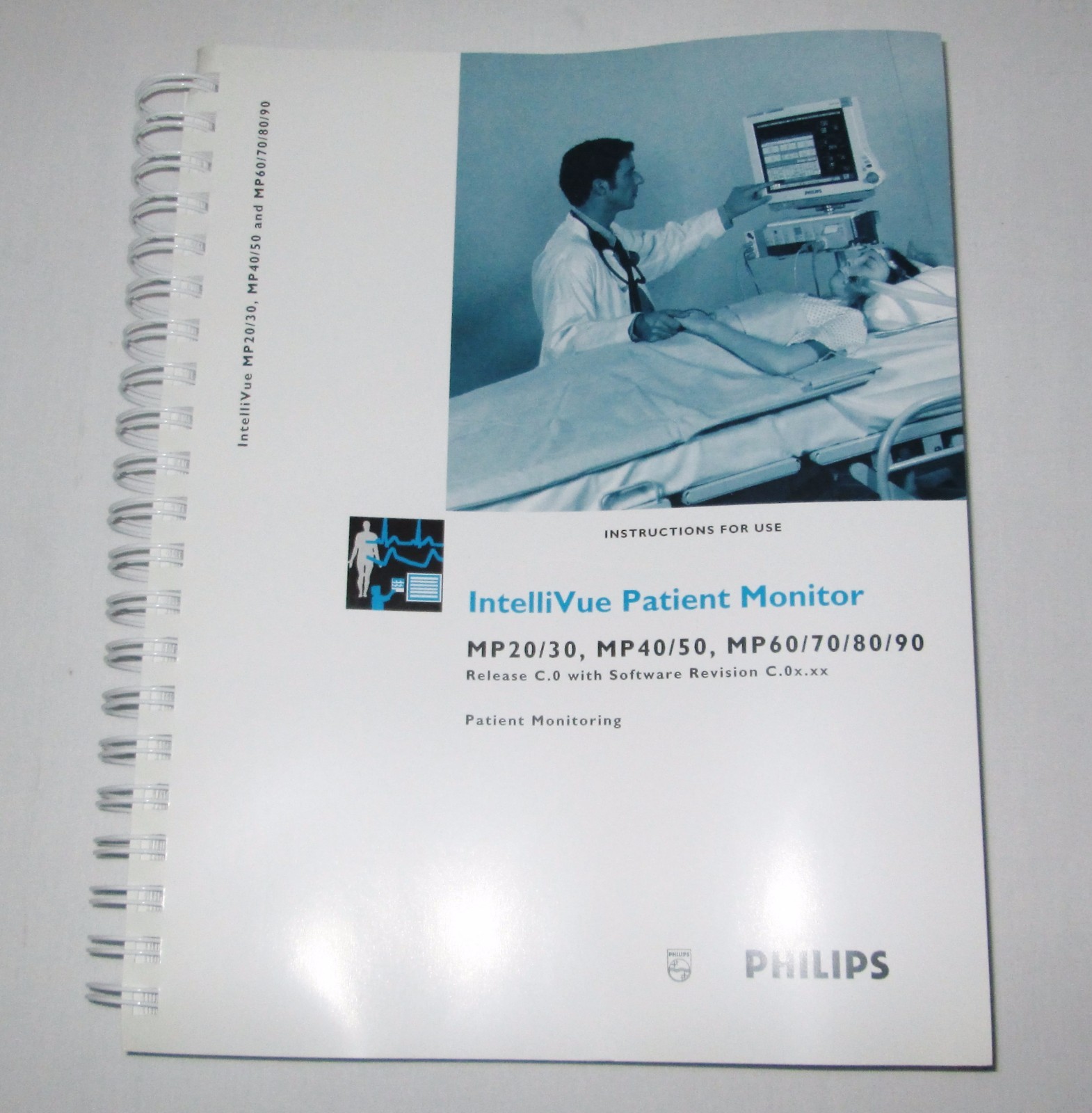 New Philips IntelliVue MP20 MP30 MP40 MP50 MP60 MP70 MP80 MP9 Monitor Manual
