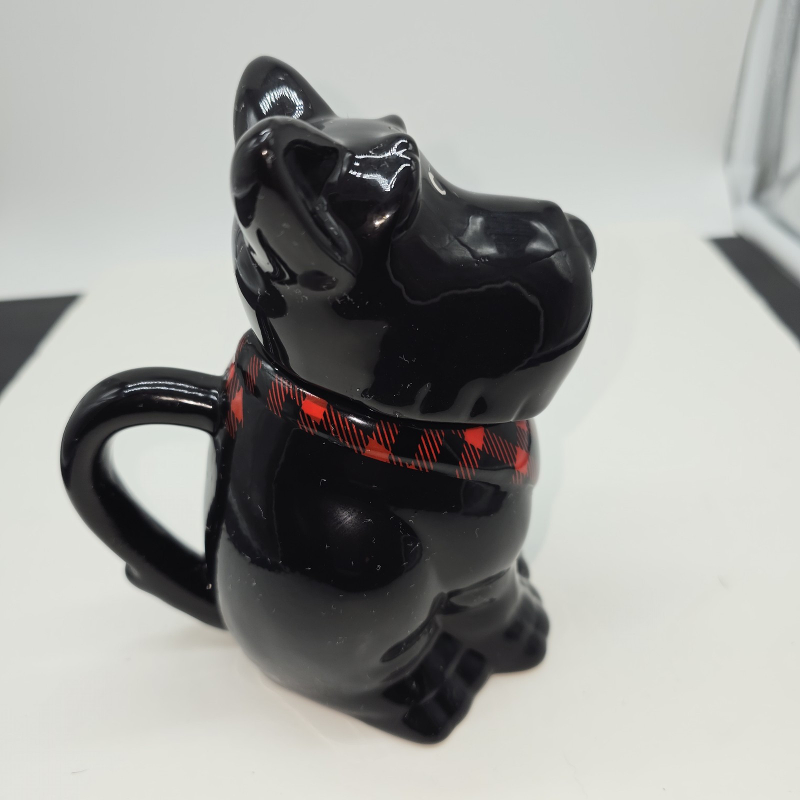 Black Scottie Dog Ceramic Mug w/Removable Head 5.75" MSRF Design Studios