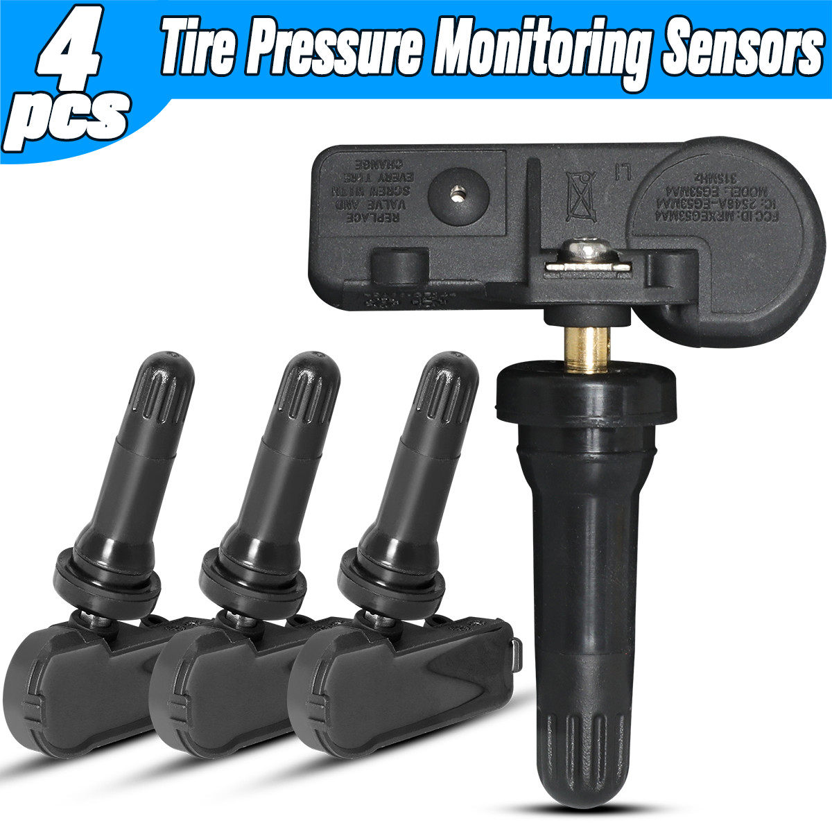 4pcs Pre-Programmed TPMS 13586335 Tire Pressure Sensor For Chevy GMC Cadillac