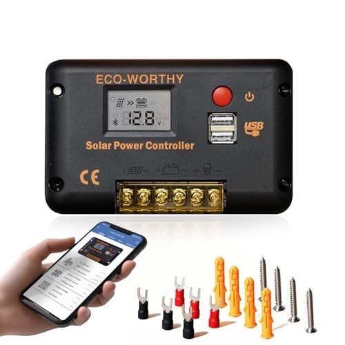 30A Solar Charger Controller Bluetooth - Solar Panel Battery 30A (Bluetooth)