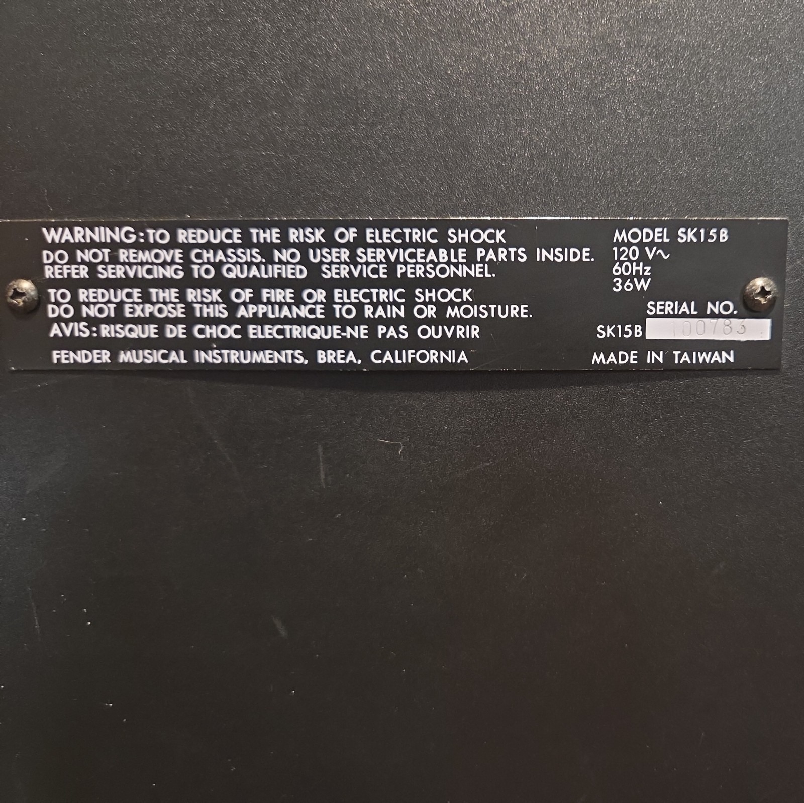 Fender Sidekick 15B Bass Amplifier