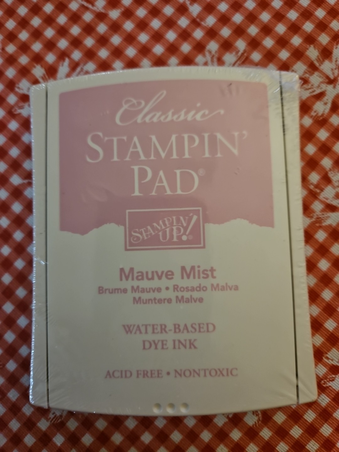 Classic STAMPIN Pad Sealed Never Used Smoke & Pet Free Home 'MAUVE MIST'