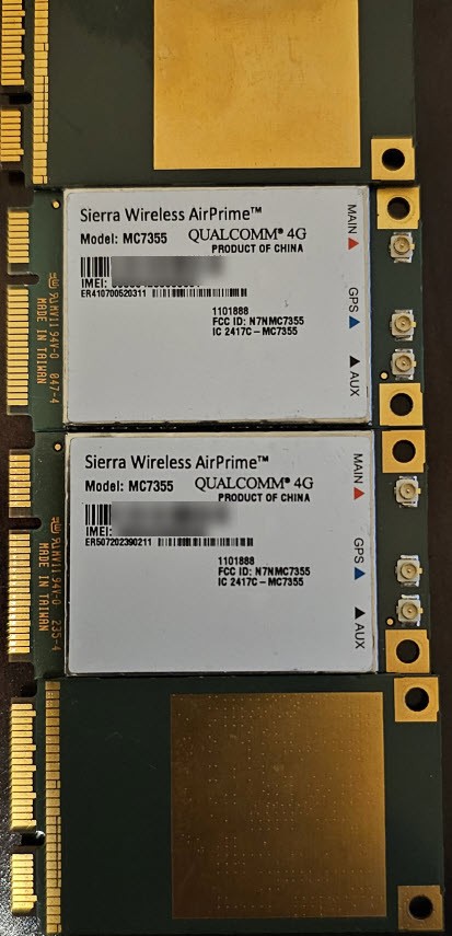 Sierra Wireless AirPrime MC7355 2G 3G 4G LTE/HSPA+ GPS 100Mbps Verizon