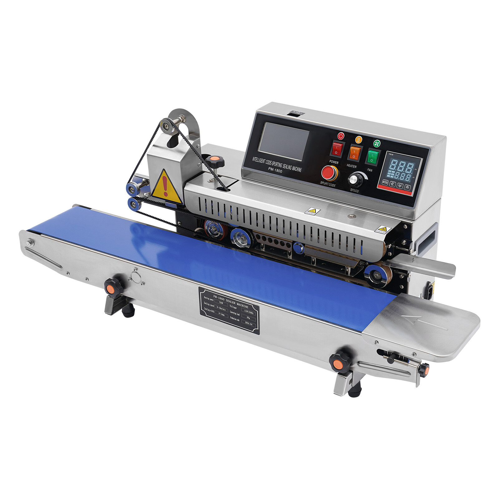 Automatic Continuous Sealing Machine With Inkjet Printing Packing Band Sealer US