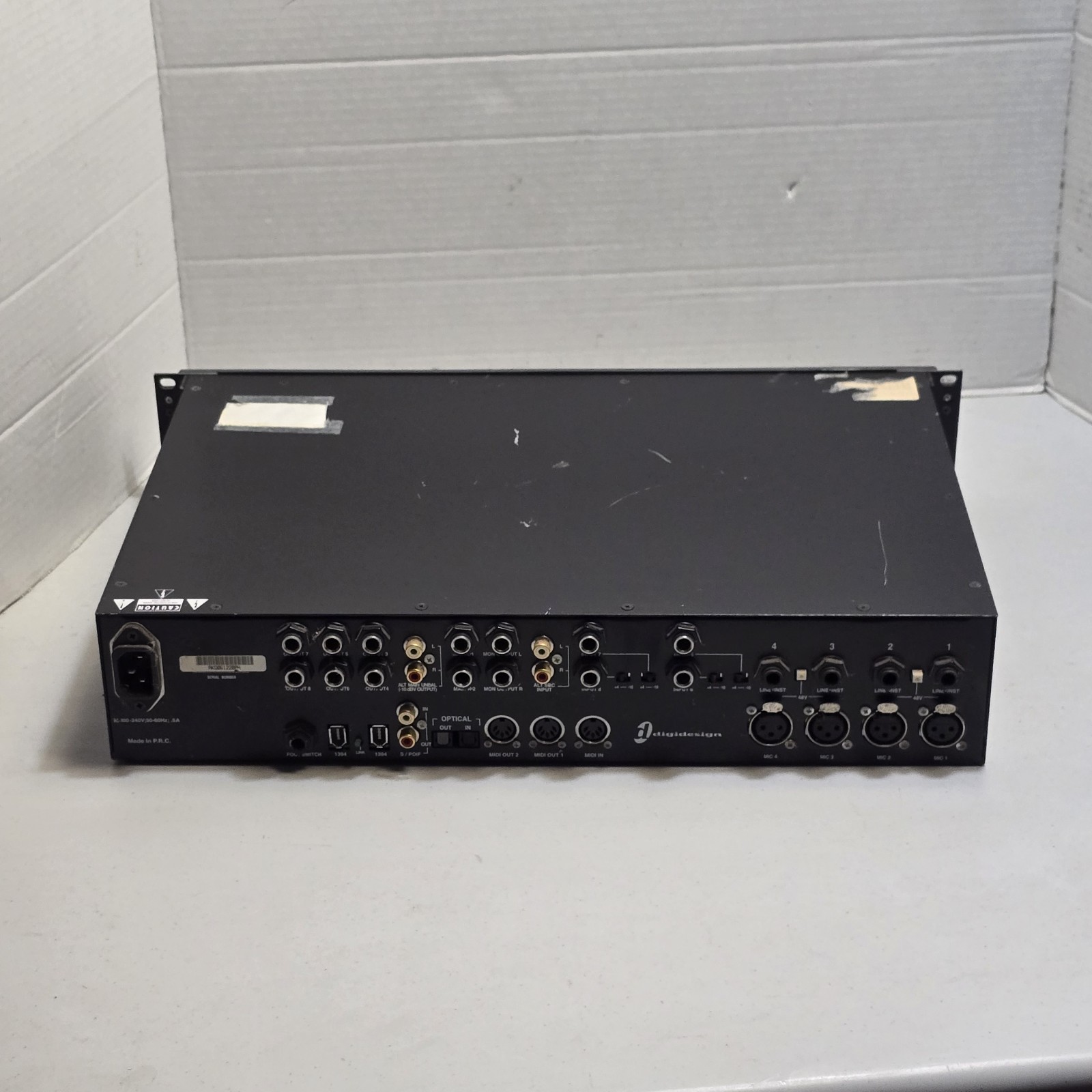 Digidesign Digi 002 Rack Firewire Audio Midi Digital Recording Interface
