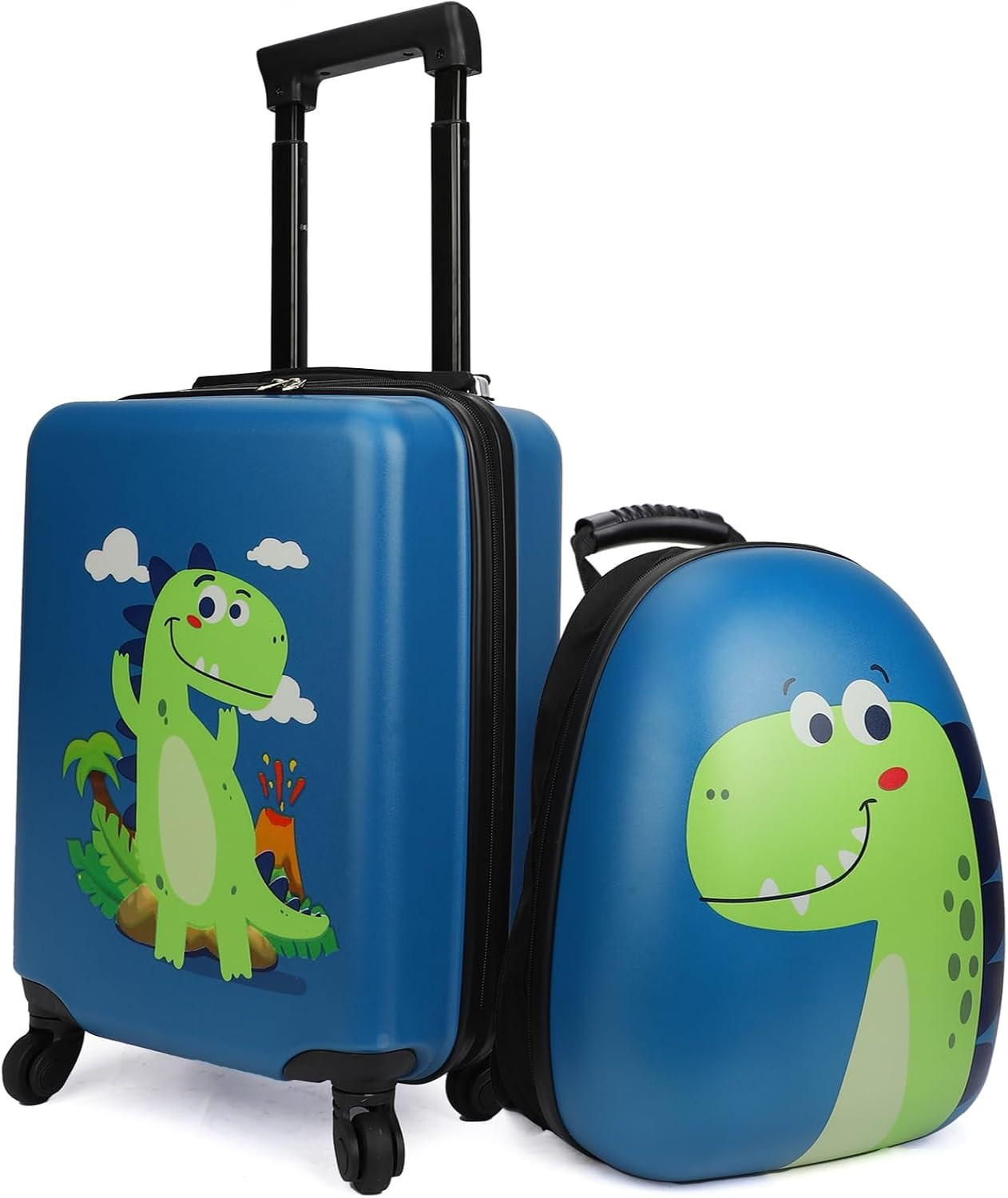 Kids Luggage with Wheels, Hardside Toddler Carry on Suitcase Set, Lightweight Ro