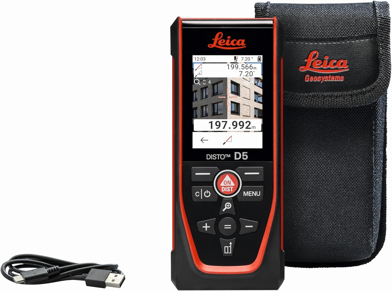 Geosystems DISTO D5 Laser Measure 650Ft with Bluetooth & 4X Zoom Feature