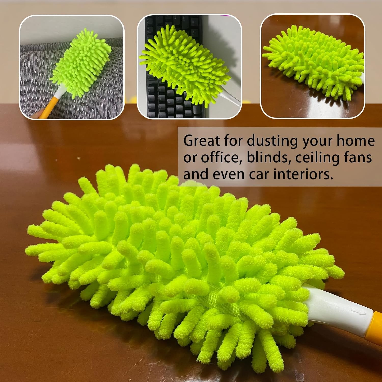 Reusable Duster Refill Compatible W/ Swiffer Hand Duster Microfiber Ceiling Fan