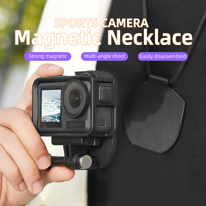 Magnetic Neck Strap Bracket Holder for DJI OSMO Action 3/Action 4/Pocket3 Camera