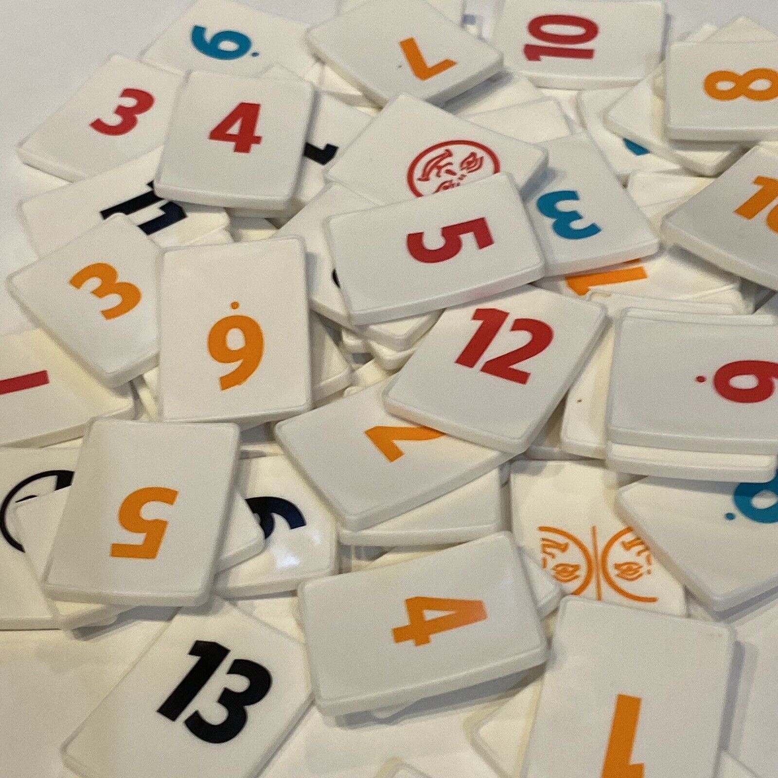 Rummikub Tiles White Individual Replacement Game Pieces You Pick 2018