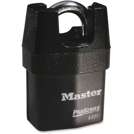Master Lock 6321 Padlock, Keyed Different, Partially Hidden Shackle,