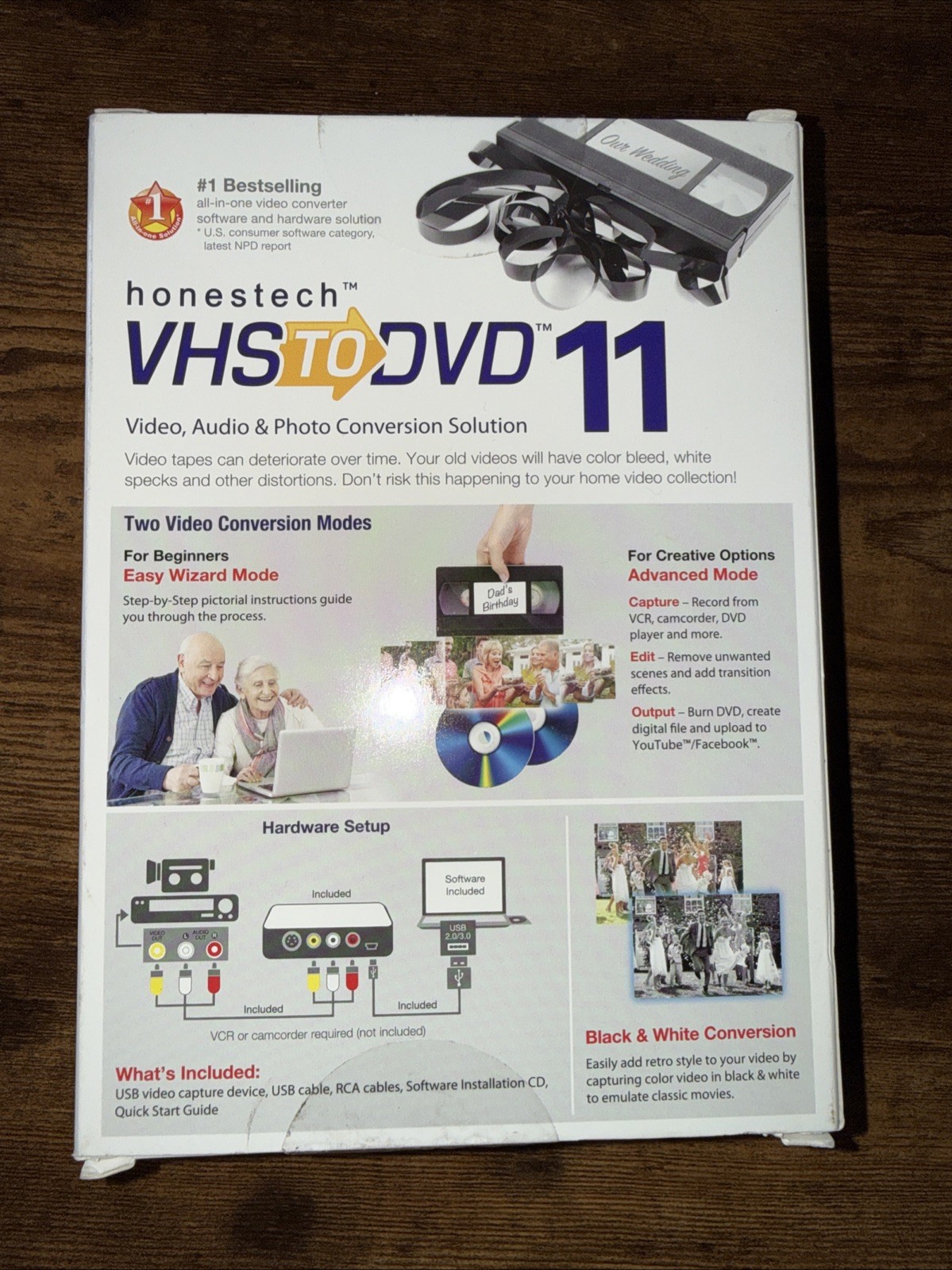 Honestech VHS to DVD 11 VDD11H Video Editing & Conversion Software