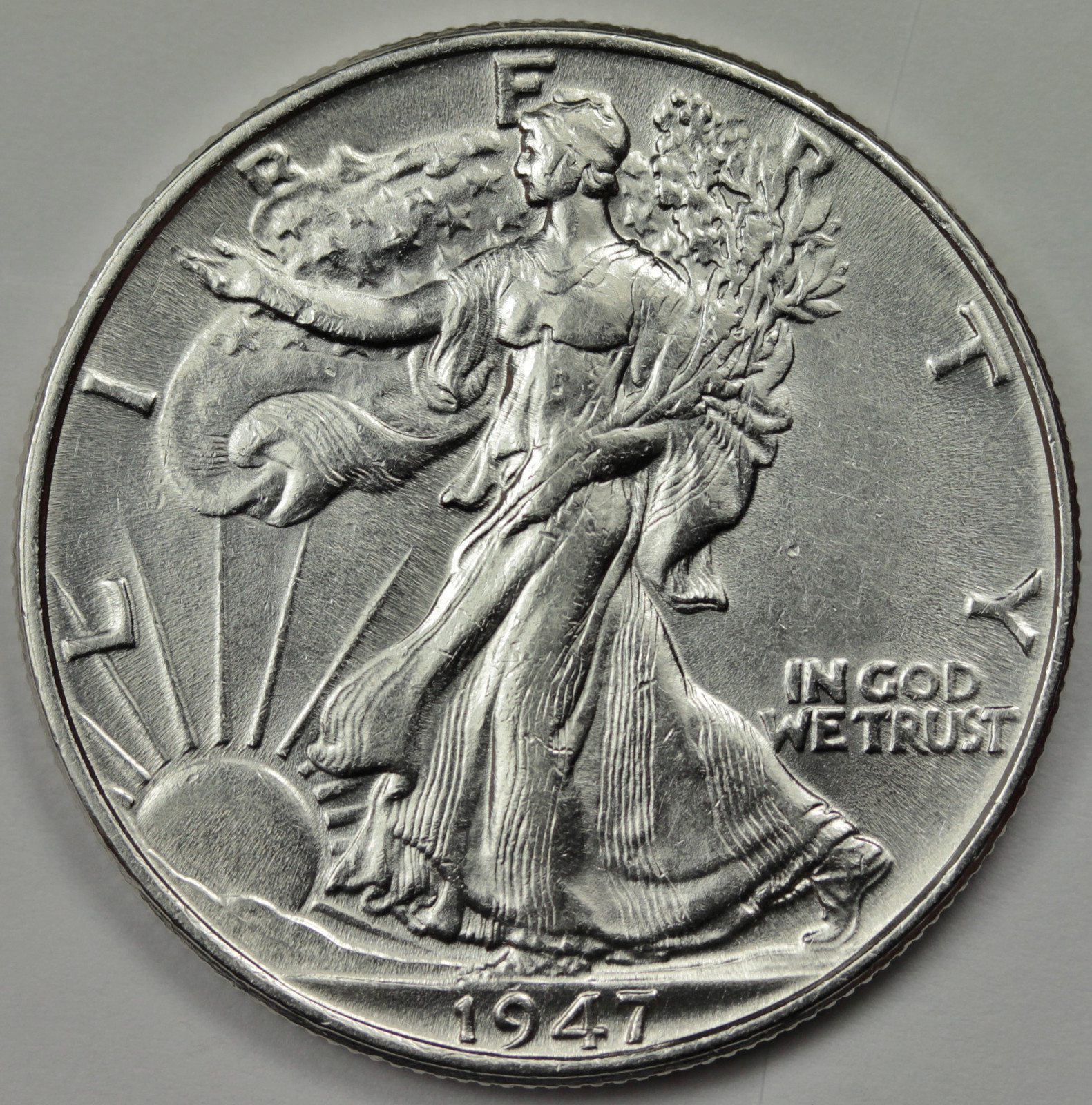 1947-p Walking Liberty Half.  B.U.  83893   (Inventory E)