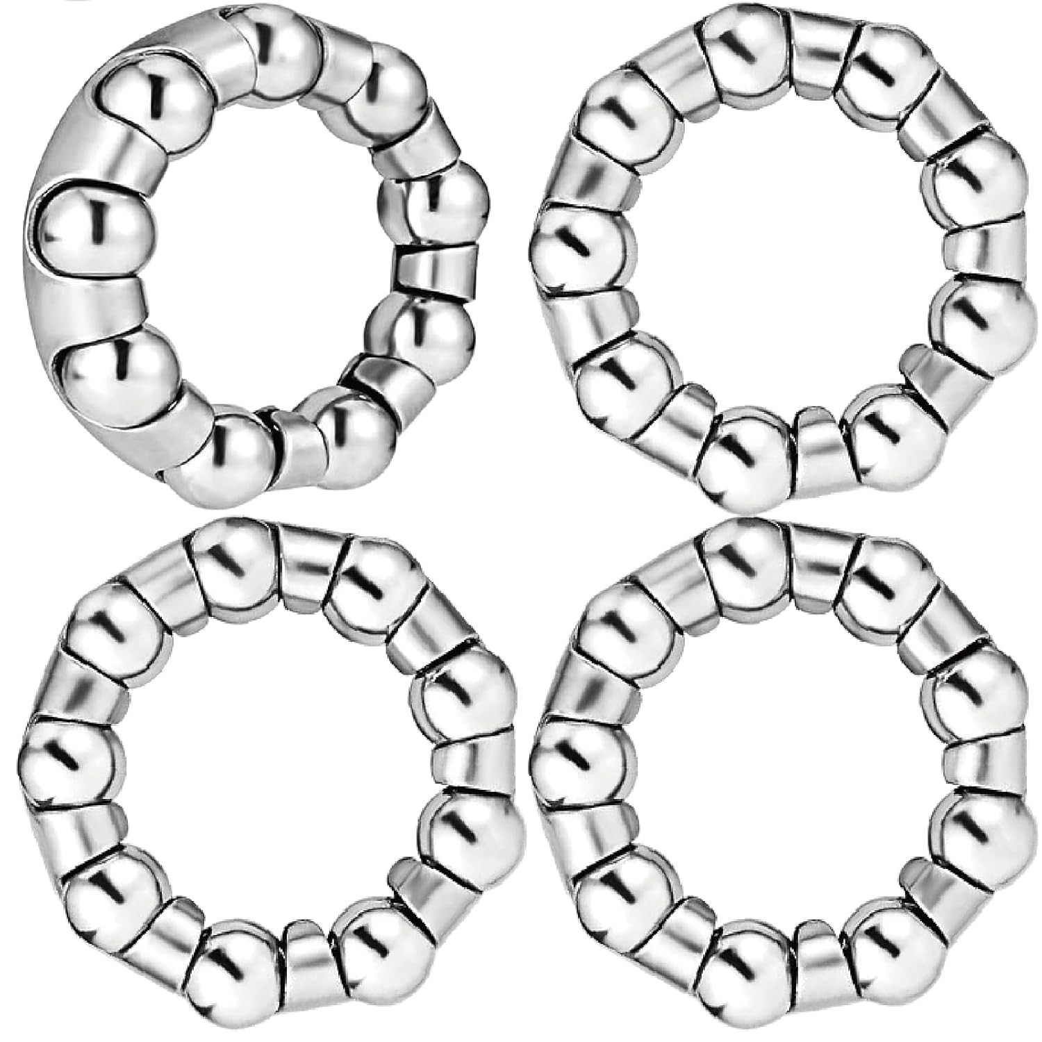 1/4" X 9 Balls Bike Ball Crank Bearing - 4PCS Stainless Steel Axle Wheel Ball Fr