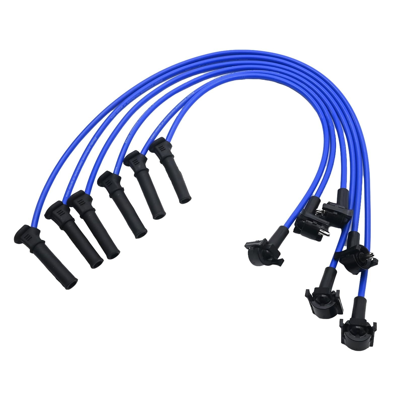 6Pcs 8mm Spark Plug Wire Set Ignition Wires Replacement for Ford Explorer 2005-2