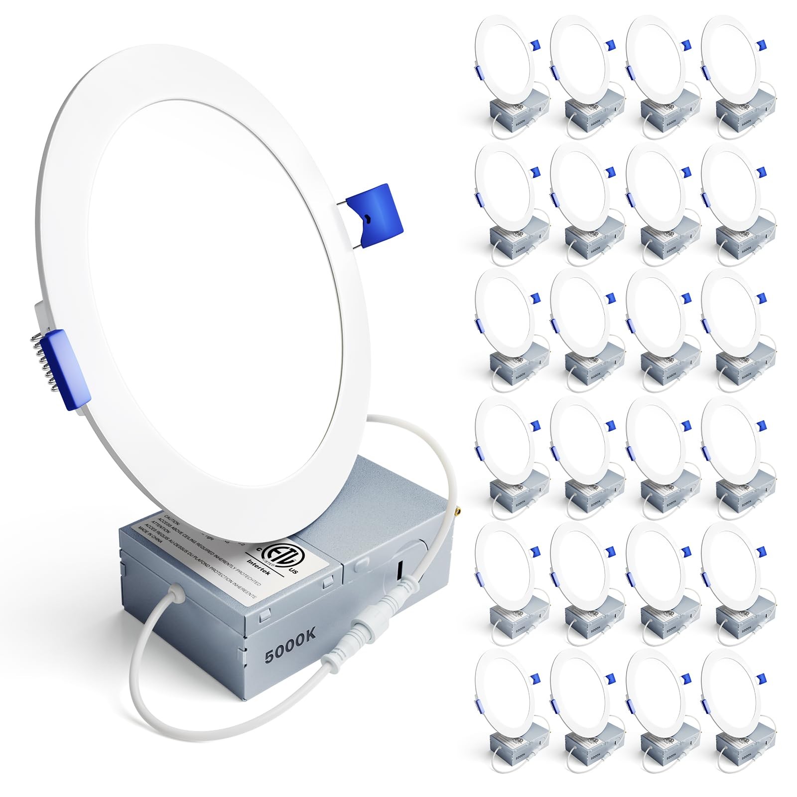 Ensenior 24 Pack 6 Inch LED Recessed Light, 6 Inch, 5000k - Daylight