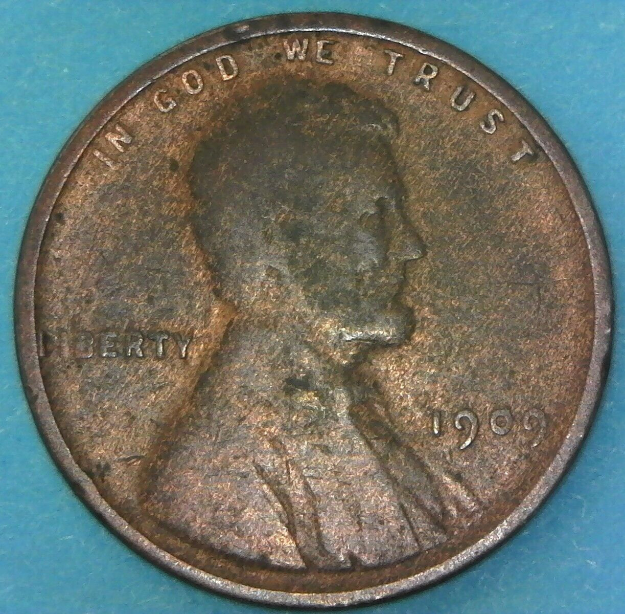 1909 Lincoln Wheat Cent Woody Improper Alloy Mix Error  Beautiful