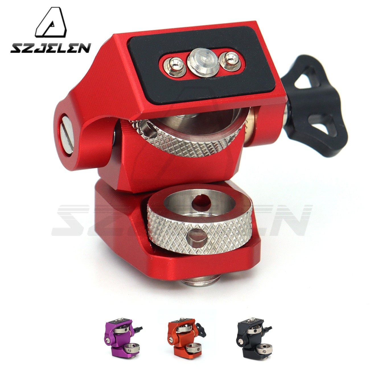 Adjustable 360° Swivel 180° Tilt Camera Bracket Monitor Holder with 3/8" Screws