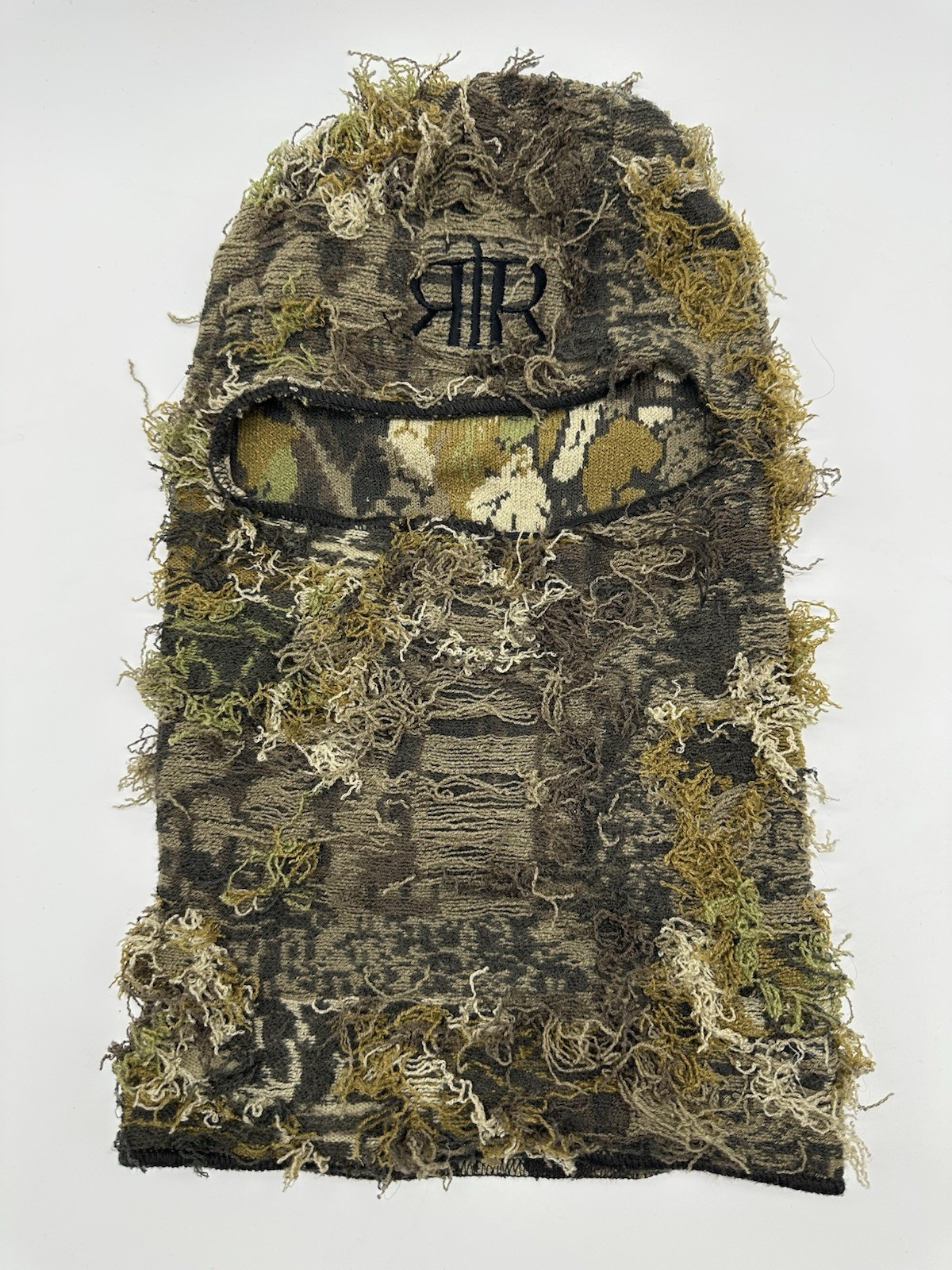 IllicitWorldwide Балаклава Camo Shaggy Mask Distressed Style – RARE Streetwear