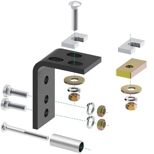 Universal Installation Kit w/Hardware and Brackets Compatible with 5th Wheel
