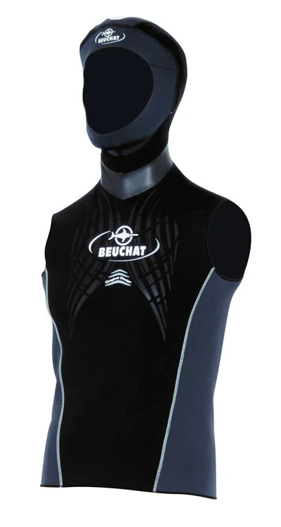 Scuba Hooded Vest - BEUCHAT FOCEA UNDERVEST WITH HOOD MAN 2.5MM - Size X-Small