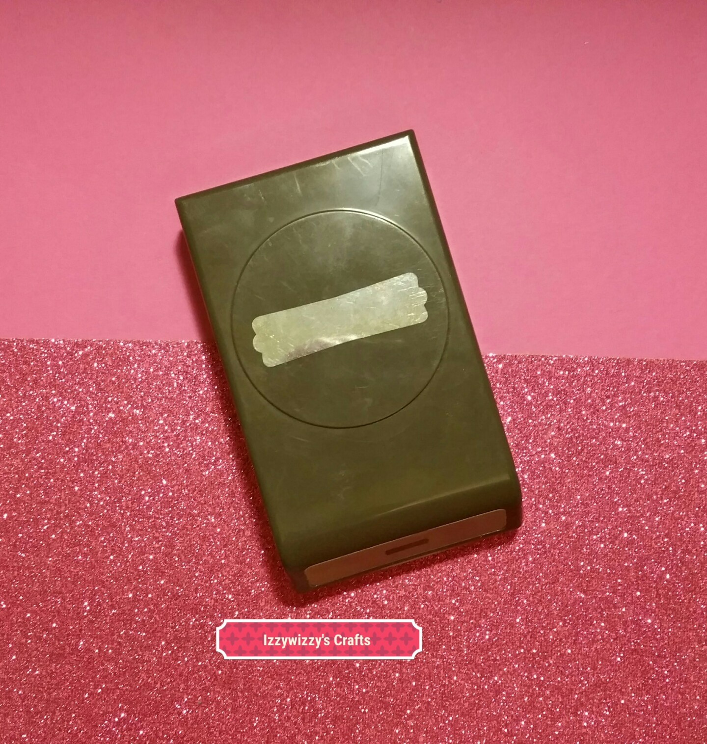 Stampin Up MODERN LABEL extra large compact paper craft punch EUC