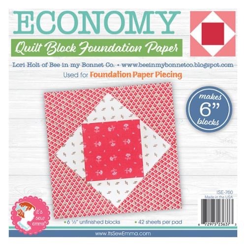 6" Economy Foundation Paper, Pad Includes 42 Sheets It's Sew Emma