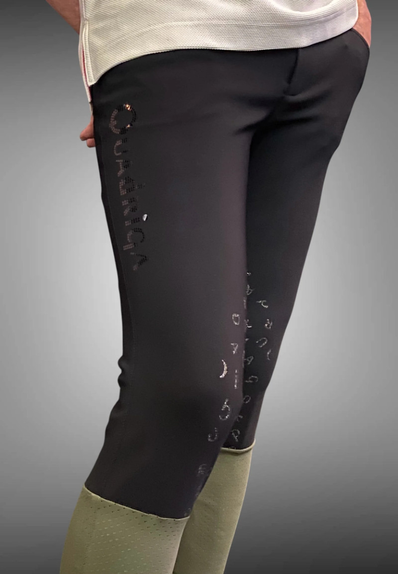 Quadriga [BOND] Eyelet Culottes for Men / Logo G
