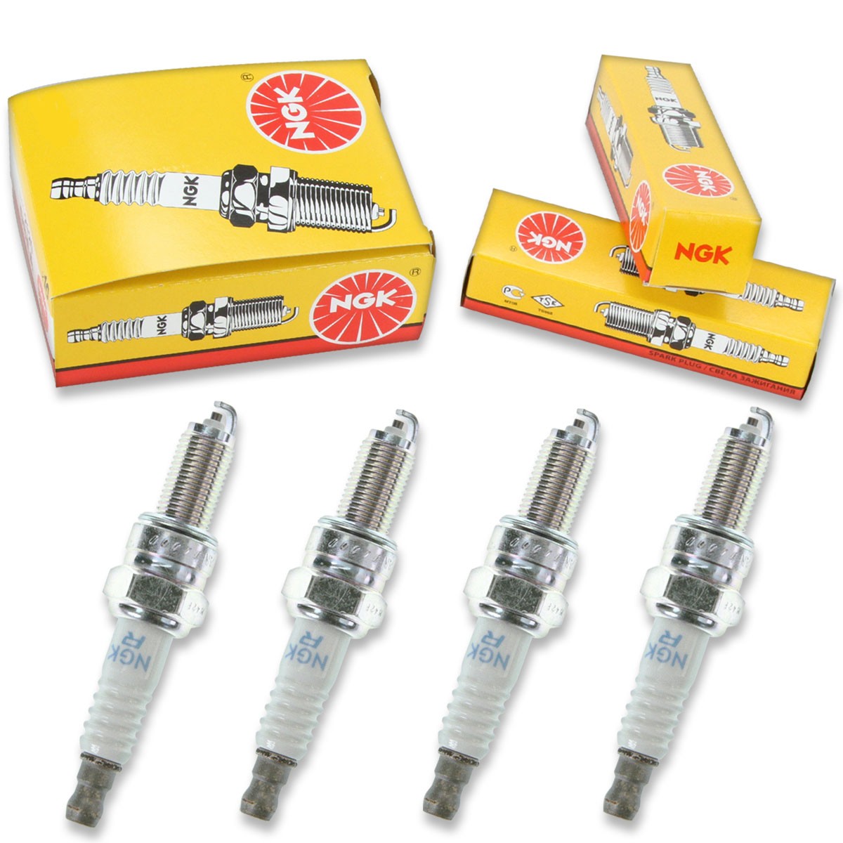 4pcs NGK 5958 Standard CPR6EB-9 Motorcycle Spark Plug Tune Up Kit Set qy