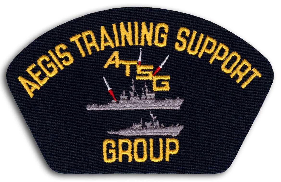 US Navy AEGIS Training Support Group ATSG Weapons System Cap Patch Iron-On