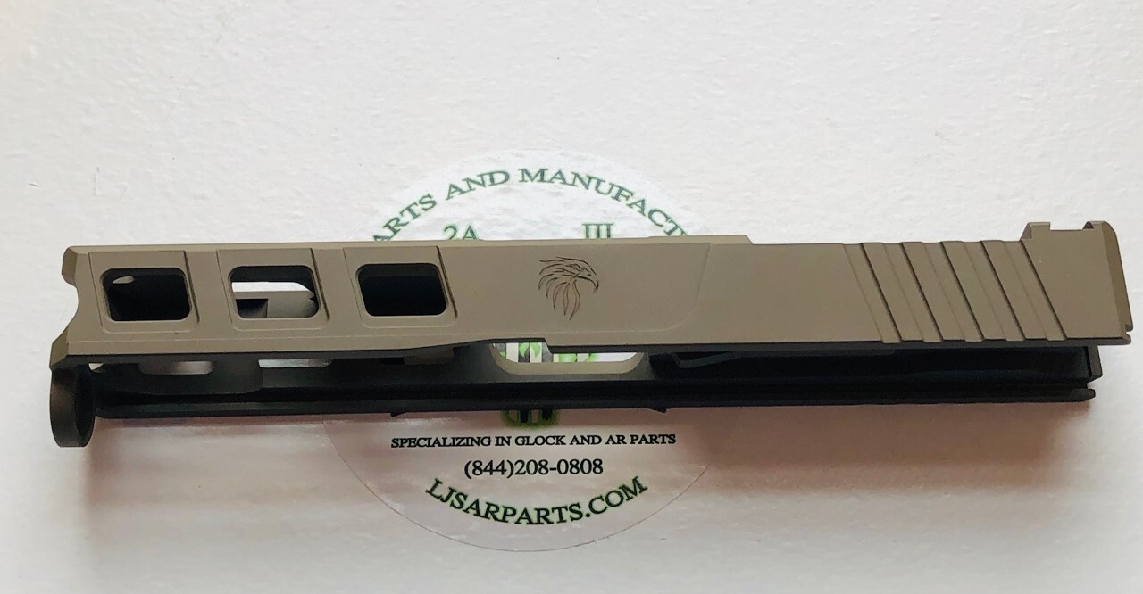 Slide for Glock 23 GEN3 . FDE in color - RMR --LF ELITE-FDE - G23-USA MADE-#251