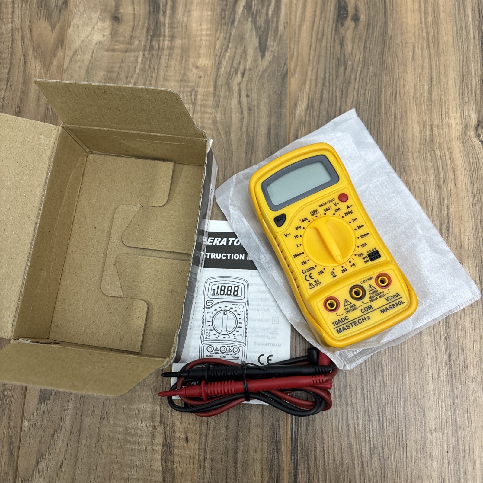 MASTECH - DIGITAL MULTIMETER MAS830L - Open Box