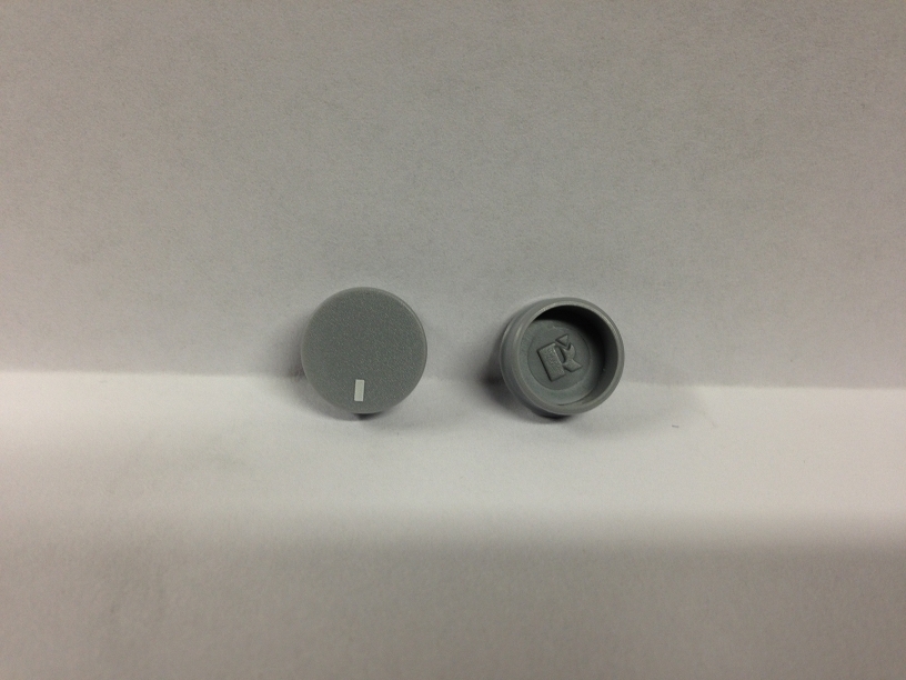 2 Neutrik Rean Gray Knob Cap Caps White Line T150-89 aka T150-GF NOS 150 Series