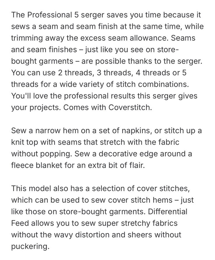 Singer Sewing Machine 14T968DC Professional 5 Serger Beautiful Machine!