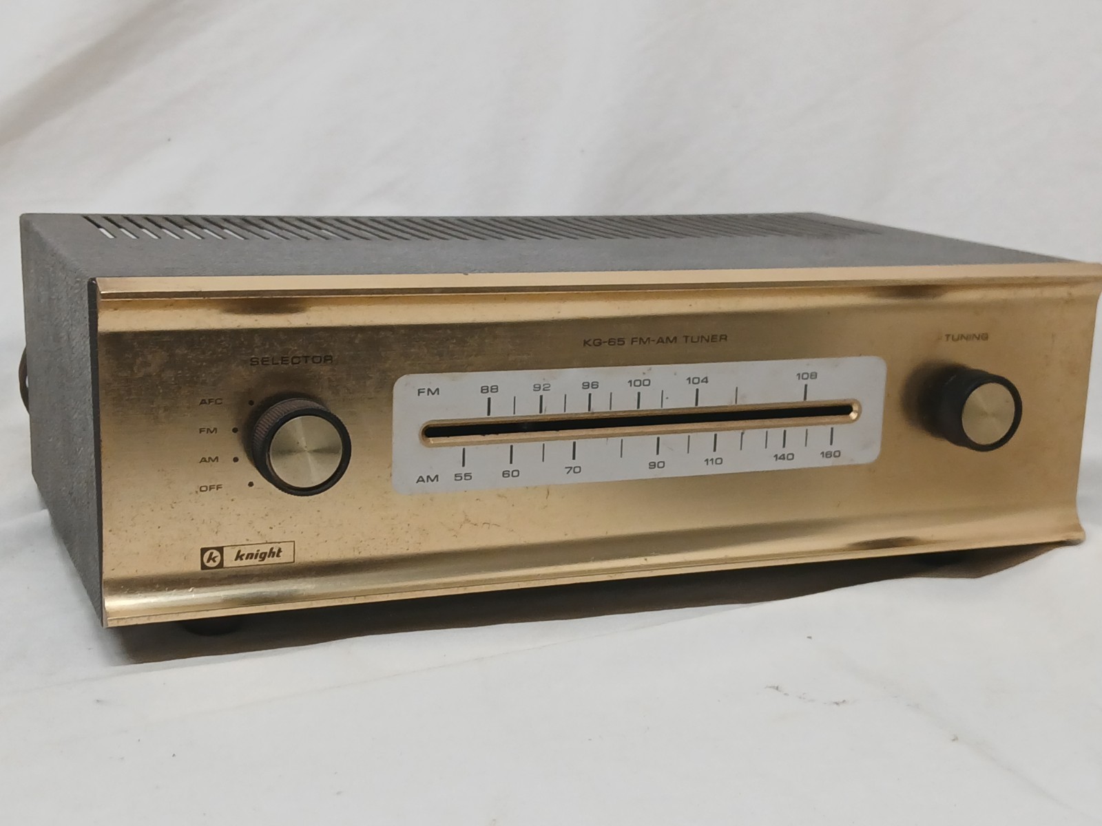 Vintage 1960s Knight KG-65 AM/FM Tuner Tube Radio USA Audio Equipment VERY RARE