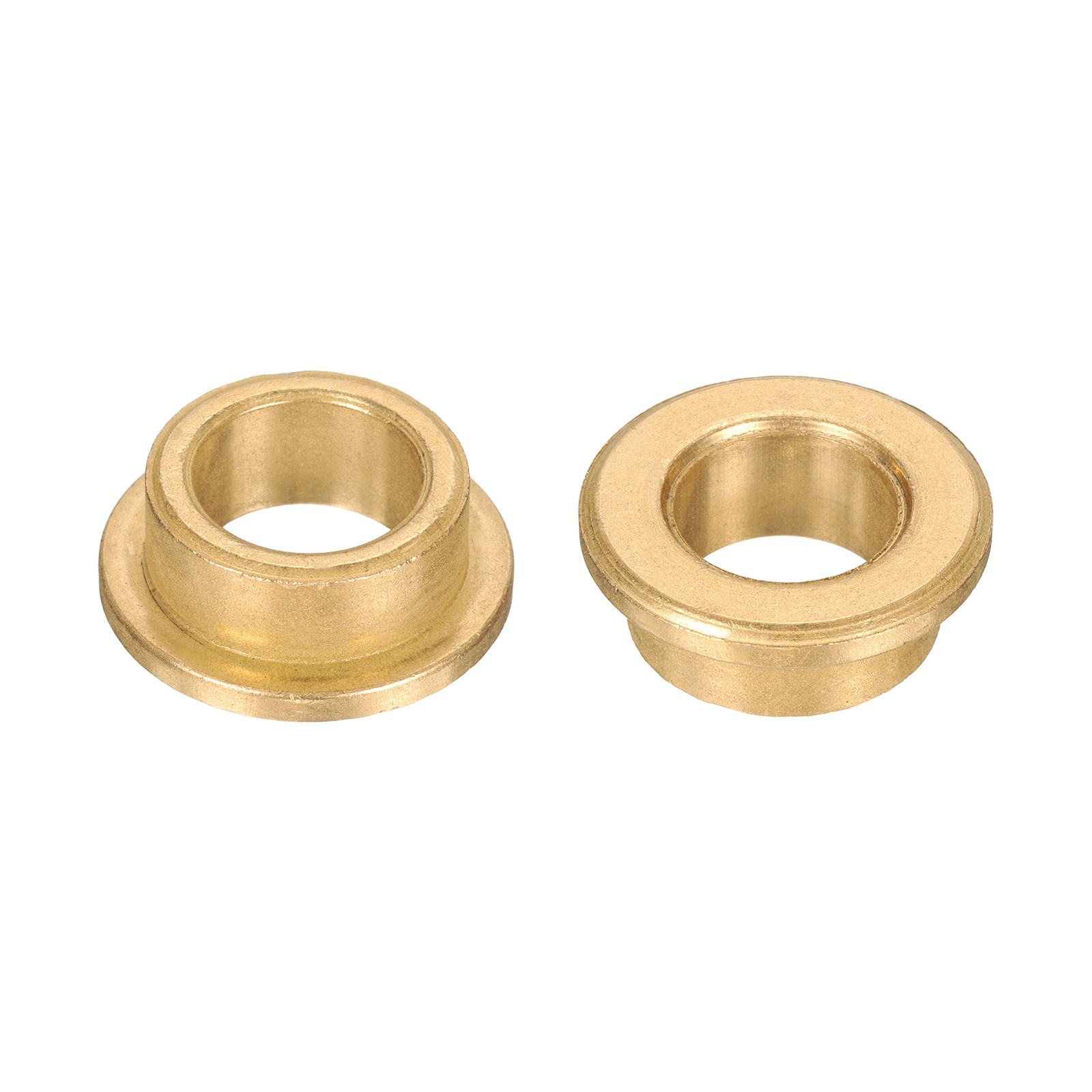 2Pcs Flange Sleeve Bearings, 14x20x10mm Self-Lubricating Sintered Bronze Bushing